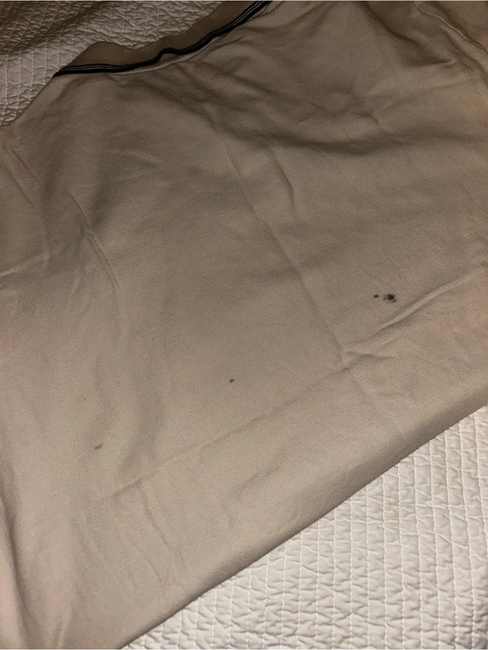 Banana Republic Beige Polo with Black Trim